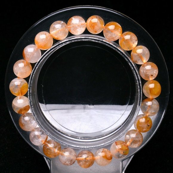 All Natural Garden Quartz Crystal Stretch Bracelet NWT - Picture 2 of 3